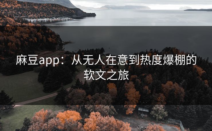 麻豆app：从无人在意到热度爆棚的软文之旅